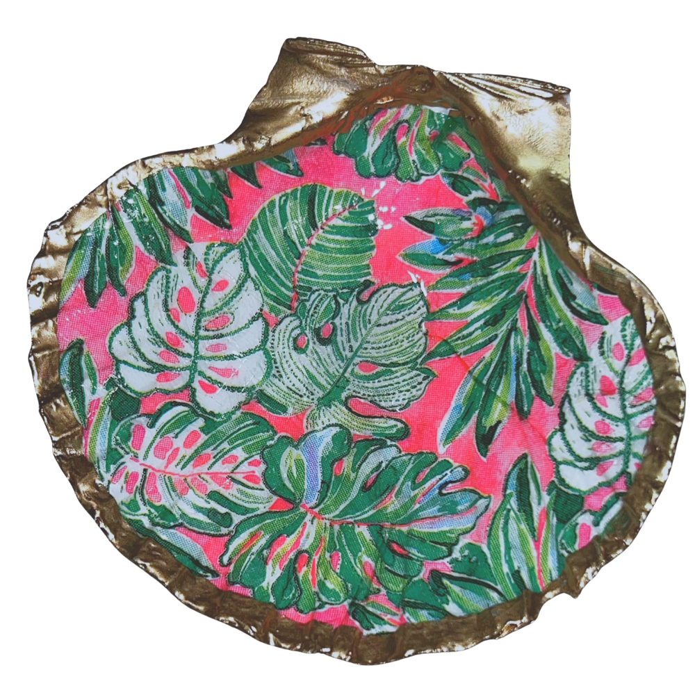 Bahama Palm Trinket Shell