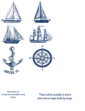 Load image into Gallery viewer, Nauti Ships Ornaments