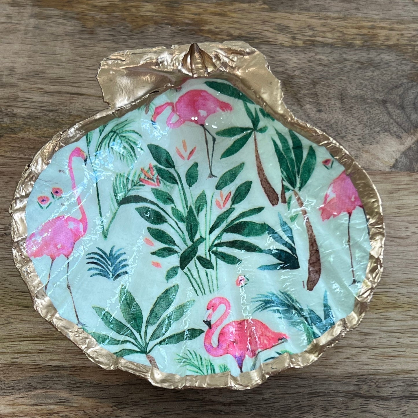 Tropical Flamingos Trinket Shells