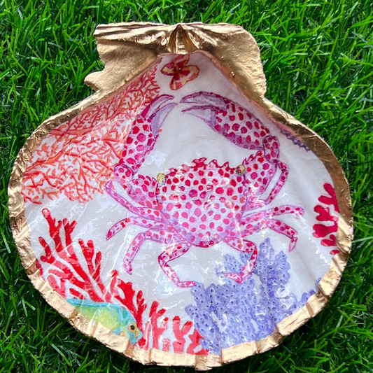 Under the Sea Scallop Shell Dish – Coastal Beach Decor