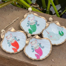 Load image into Gallery viewer, Mermaid Cat & Narwal Hanging Shells