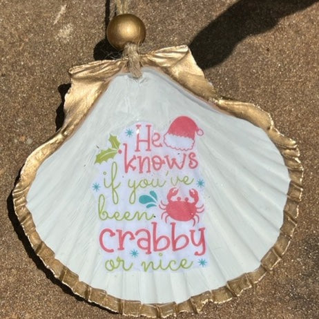 Christmas at the Beach Hanging Shells