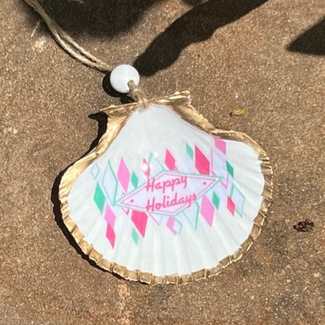 Retro Christmas Hanging Shells