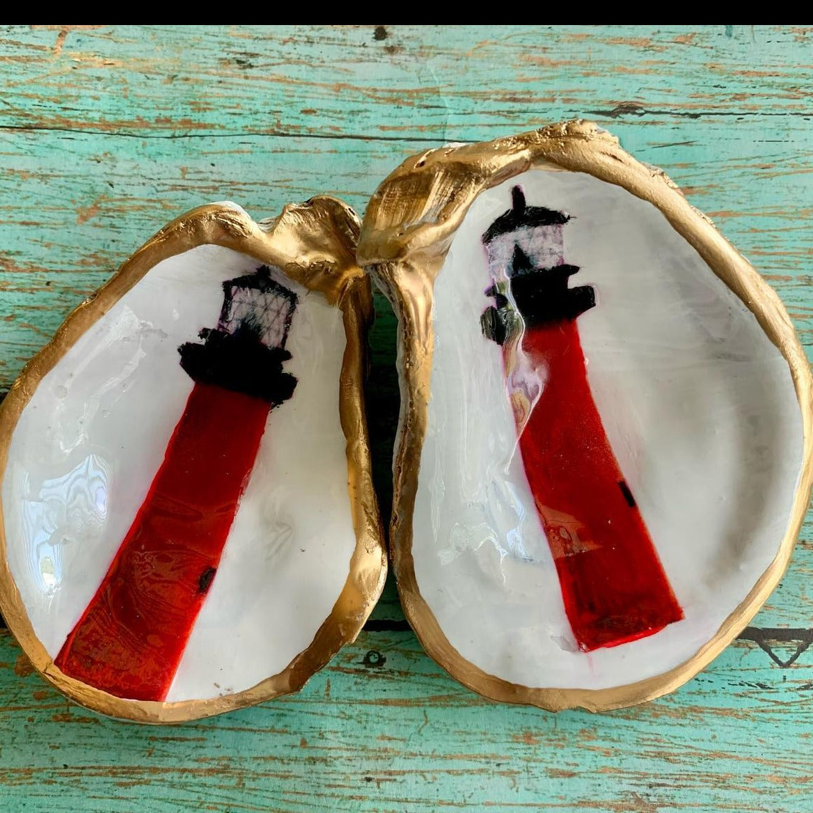 Jupiter Lighthouse Vintage Oyster Shell