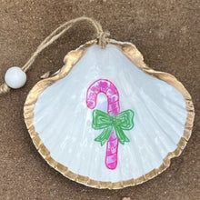 Load image into Gallery viewer, Pink and Green Kind of Christmas Hanging Shells