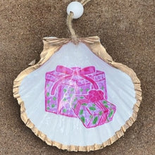 Load image into Gallery viewer, Pink and Green Kind of Christmas Hanging Shells