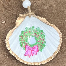 Load image into Gallery viewer, Pink and Green Kind of Christmas Hanging Shells