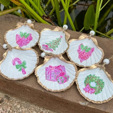 Load image into Gallery viewer, Pink and Green Kind of Christmas Shells