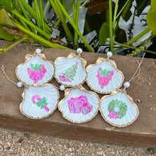 Load image into Gallery viewer, Pink and Green Kind of Christmas Shells