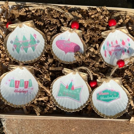 Retro Christmas Shells Mini 6 Pack