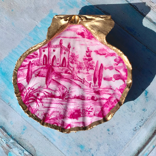 Tuscan Toile Trinket Shell