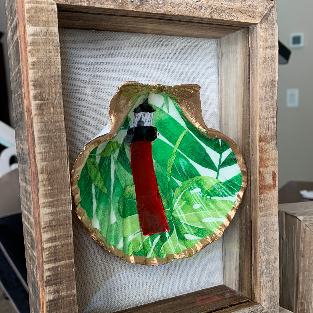 Jupiter Lighthouse Shadow Box 5x7