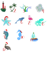 Load image into Gallery viewer, 12 Days of Christmas Mini Shells Pack