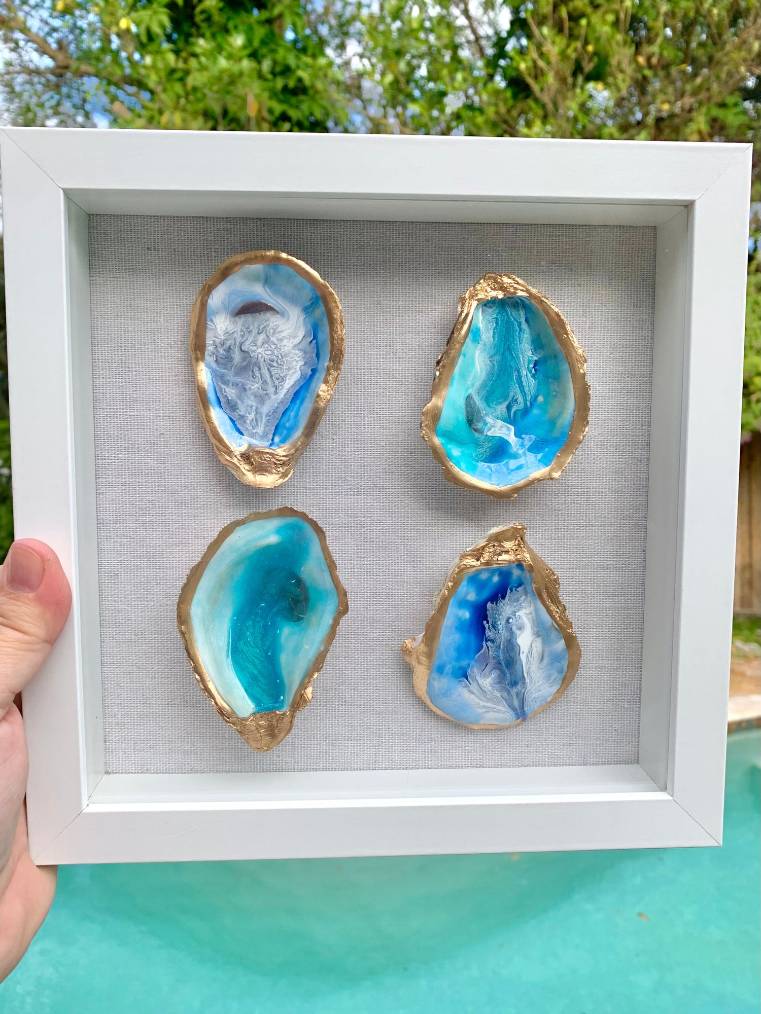 Shadow Box Shell Art