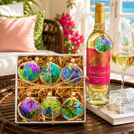 Neon Botanica Coastal Shell Ornament Gift Set