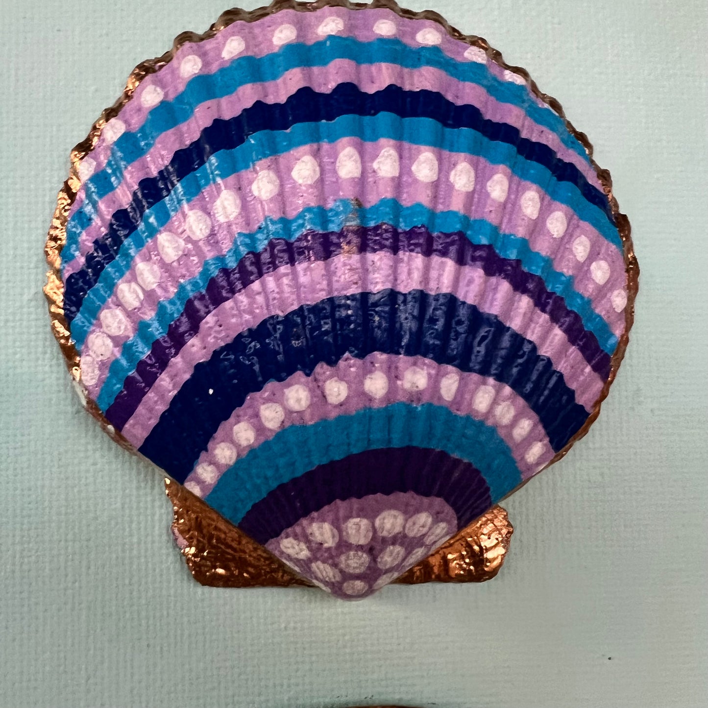 Lavender Haze Seashell Canvas Wall Art | 12x12