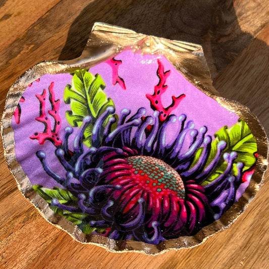 Neon Botanica Coastal Shell – Handcrafted Tropical Seashell Decor
