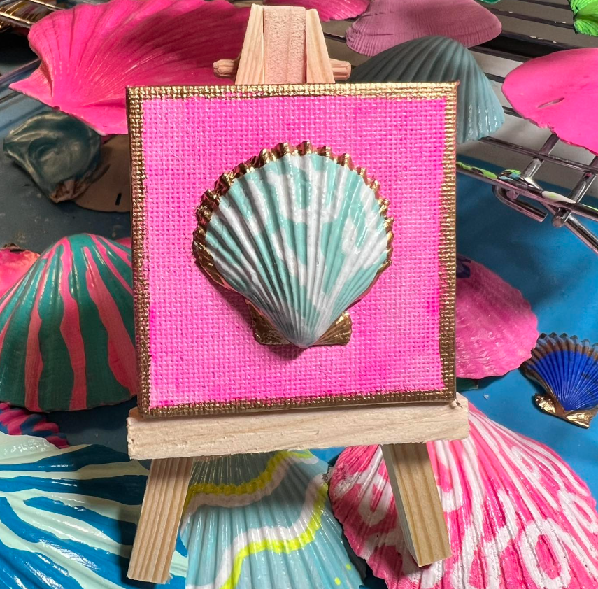 Mini Seashell Easel Art | Mermaid Collection
