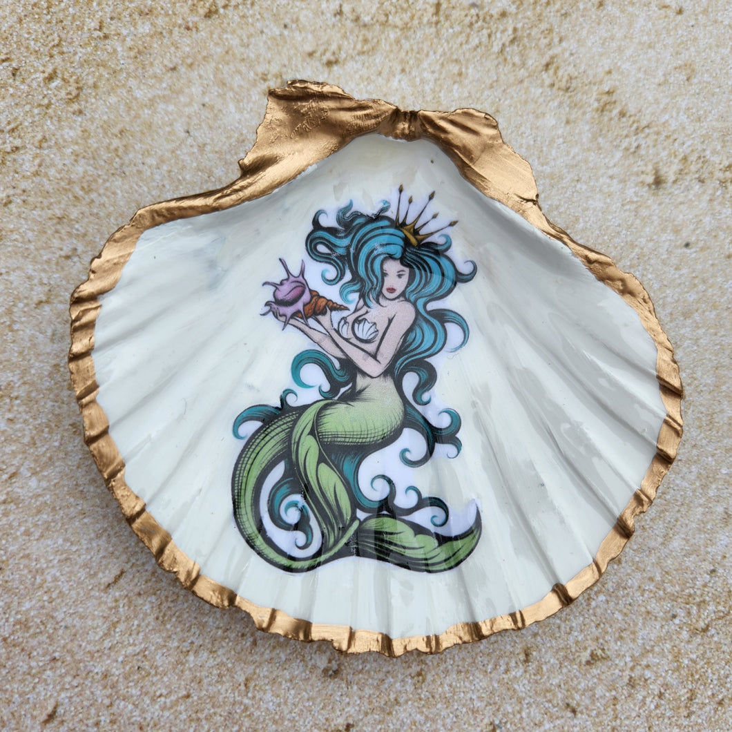 Dogfish Mermaid Trinket Shell
