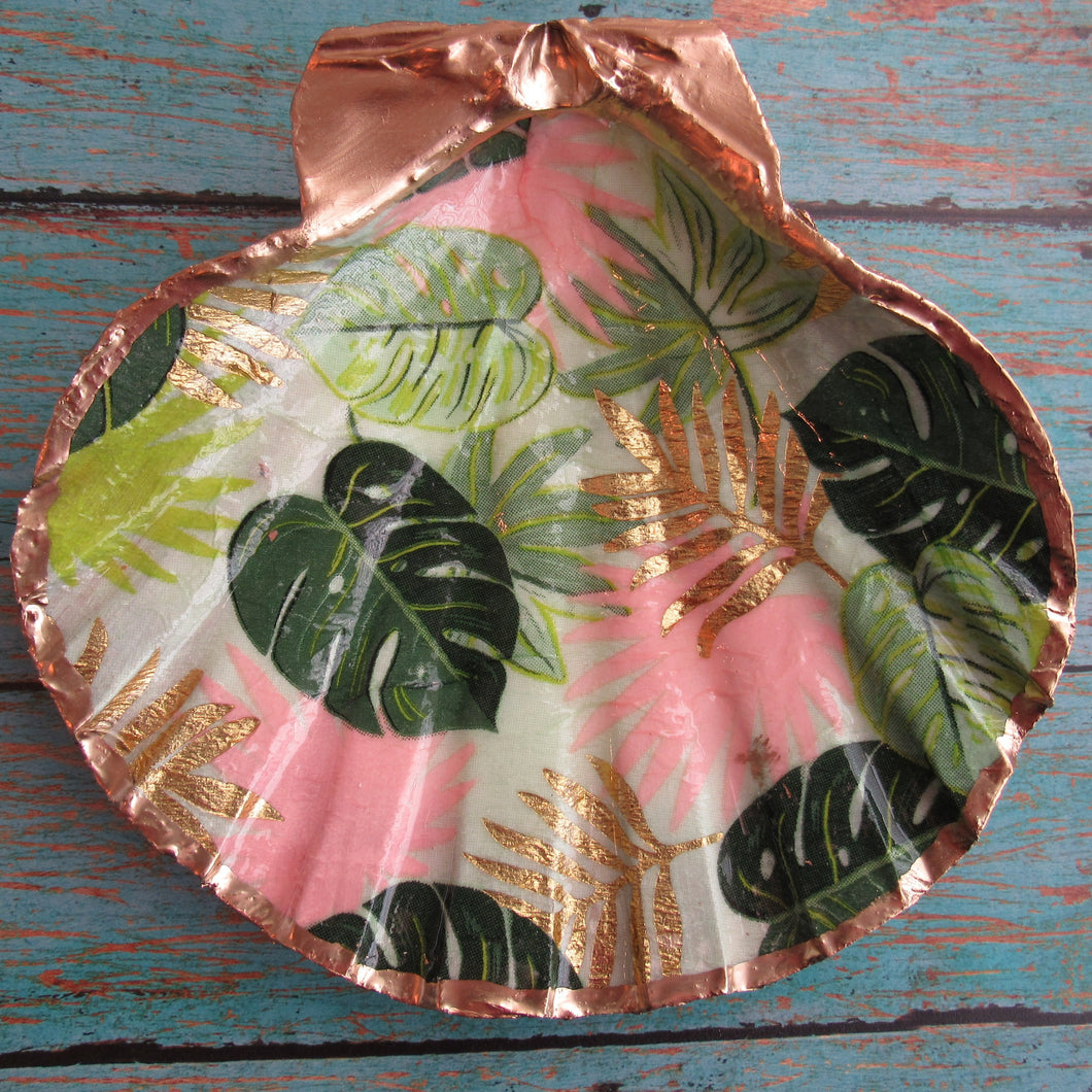 Pink Palm Trinket Shell