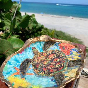 Bright Turtle Trinket Shell