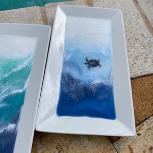Waves Porcelain Tray