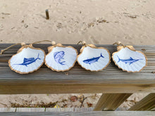 Load image into Gallery viewer, Fishmas “Fish” Hanging Shells 4 pack
