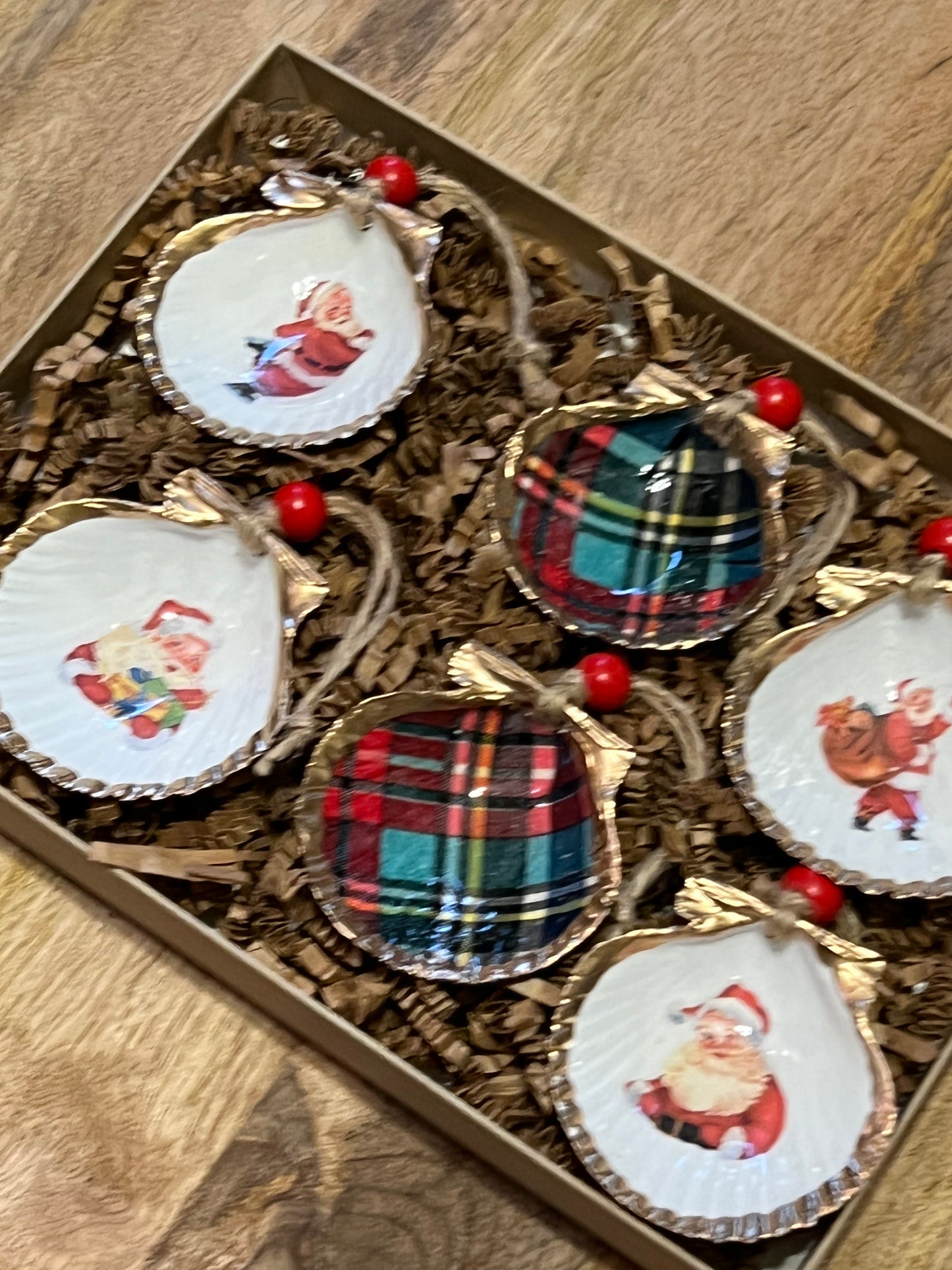 Santa Tartan Mini 6 Pack
