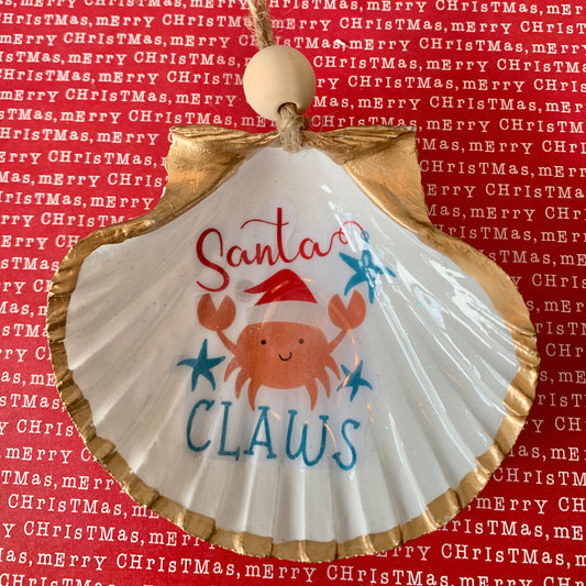 Coastal Christmas Hanging Shells